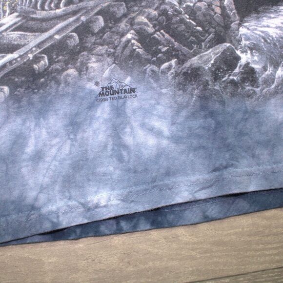 The Mountain Train Shirt Medium Dyed Locomotive No 42 Ted Blaylock 1998 - Picture 3 of 5
